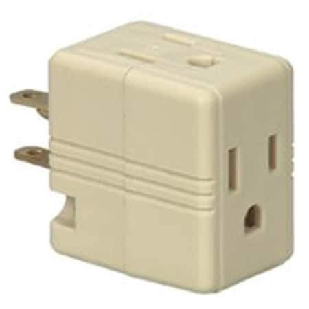 Yhior 1482V-BOX Ivory; 3 Outlet 3 Wire Cube Tap YH819094